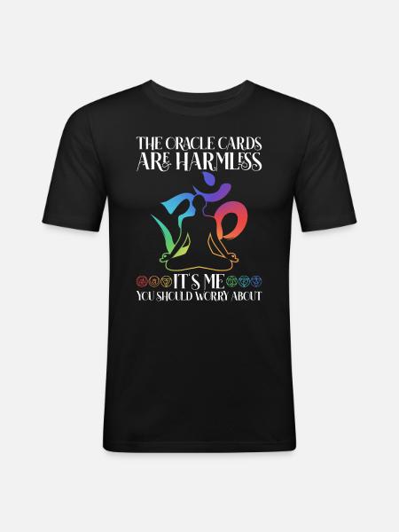 Reiki Spiritueller - Men's Slim Fit T-Shirt - black