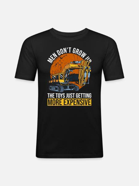 Bagger - T-shirt près du corps Homme - noir