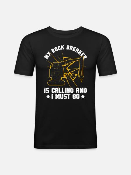 Bagger Sandbagger - T-shirt près du corps Homme - noir