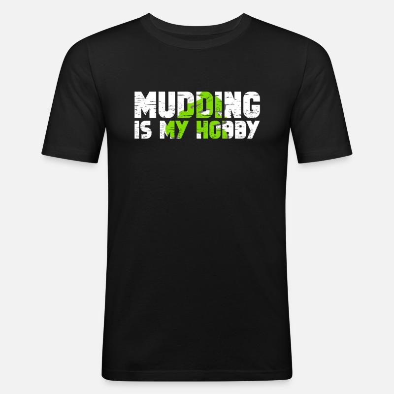 Quad Quadfahrer - Männer Slim Fit T-Shirt - Schwarz