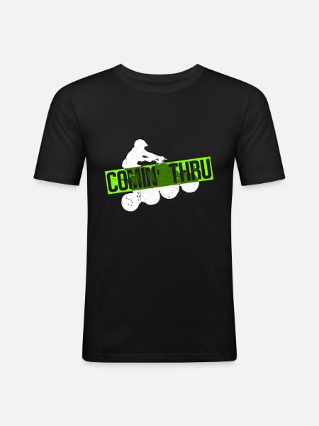 Quad - T-shirt près du corps Homme - noir