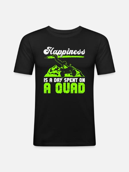 Quadfahren Quad - Men's Slim Fit T-Shirt - black