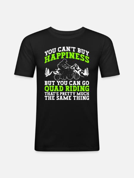 Quad Quadbike - Men's Slim Fit T-Shirt - black