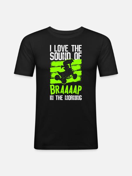Quad Quadfahrer - Men's Slim Fit T-Shirt - black
