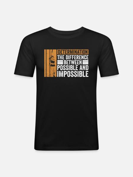 Stabhochspringer Stabhochspringen - Men's Slim Fit T-Shirt - black