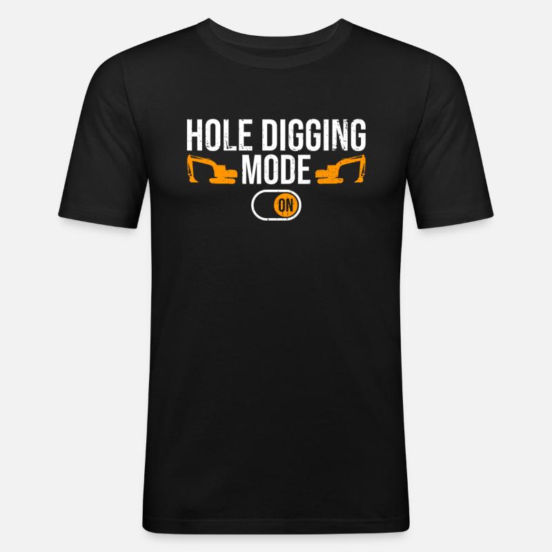 Baggerbagger Baggerfahrern Bagger - T-shirt près du corps Homme - noir