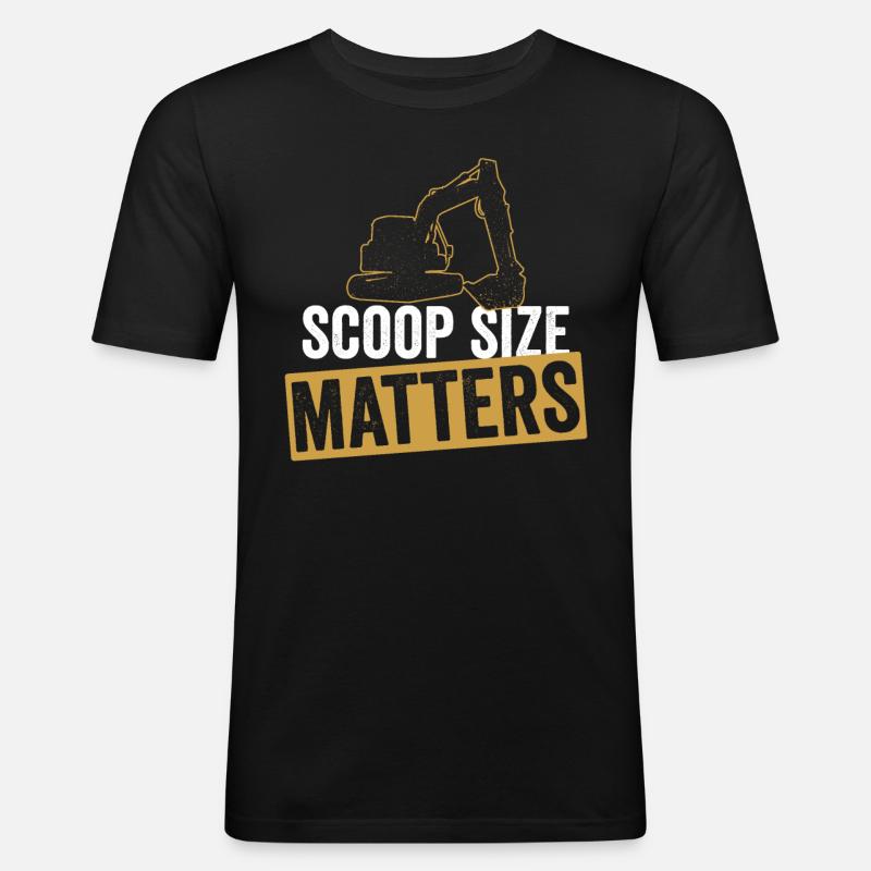 Baggerfahrer Bagger Sandbagger - Männer Slim Fit T-Shirt - Schwarz