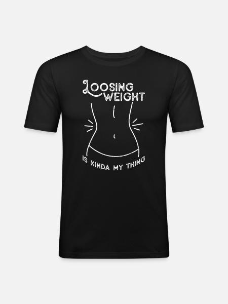 Magenbypass Operation - Men's Slim Fit T-Shirt - black