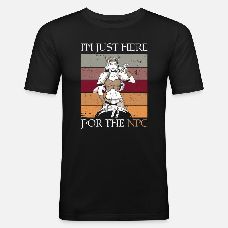 Rollenspiele Und Npc Larper Larp - Männer Slim Fit T-Shirt - Schwarz
