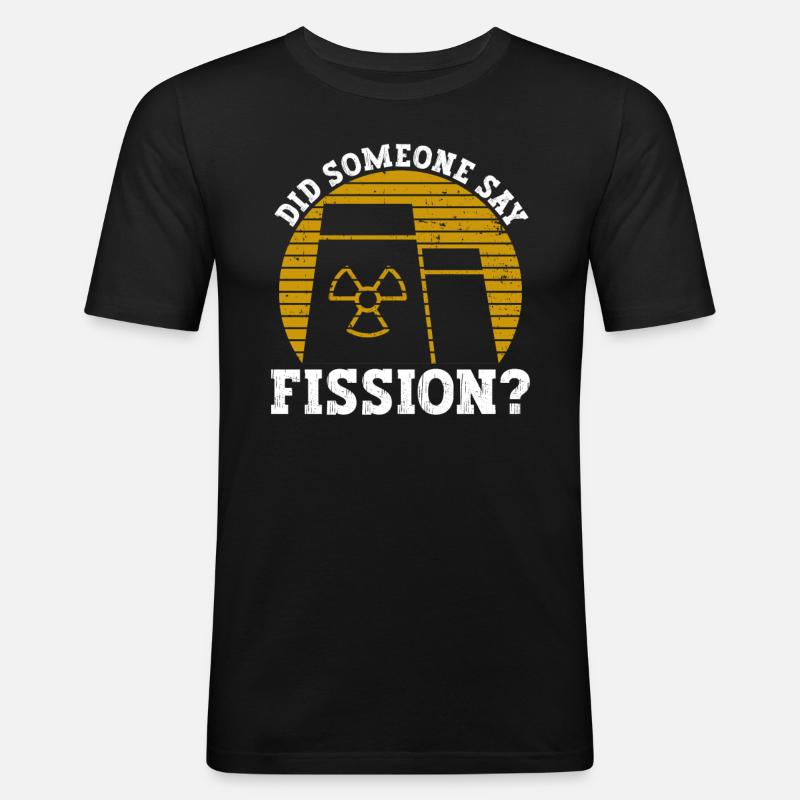 Kernkraftwerk Und Nuklearstrahlung - T-shirt près du corps Homme - noir