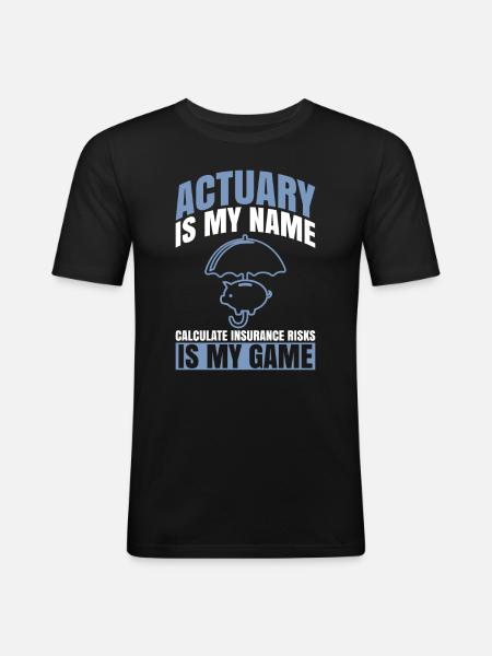 Versicherungsvertreter-design Für - T-shirt près du corps Homme - noir