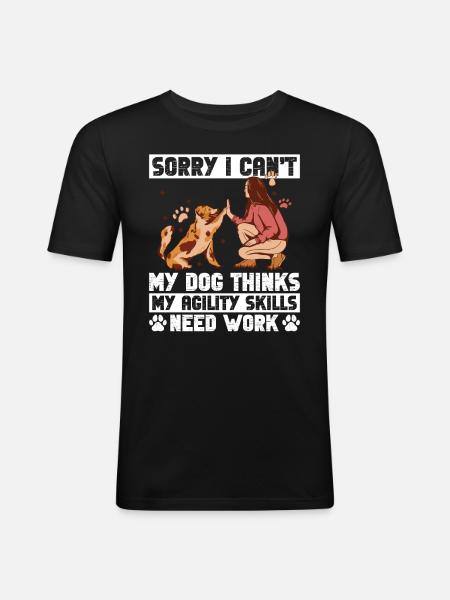 Hunde-agility-design Für Hunde-agility-training - Men's Slim Fit T-Shirt - black