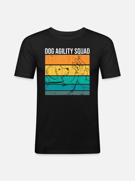 Hunde-agility-trainingsdesign Für - Men's Slim Fit T-Shirt - black