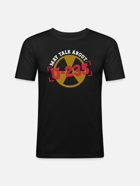Kernkraftwerk Und Kerntechnik - T-shirt près du corps Homme - noir