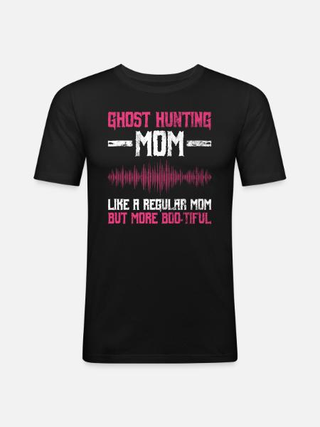 Geisterjagd-mutter-design Für Paranormale - Men's Slim Fit T-Shirt - black