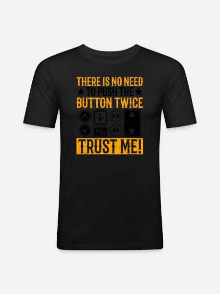 Aufzugsmechaniker-design Für Einen - Men's Slim Fit T-Shirt - black