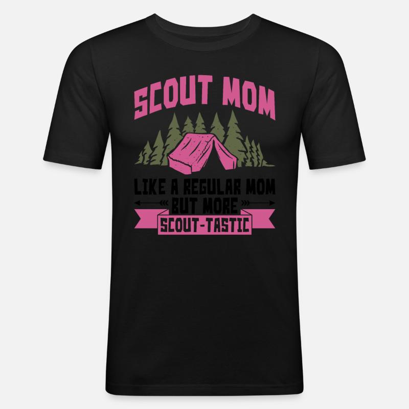 Pfadfinder-mutter-design Für Eine - Männer Slim Fit T-Shirt - Schwarz