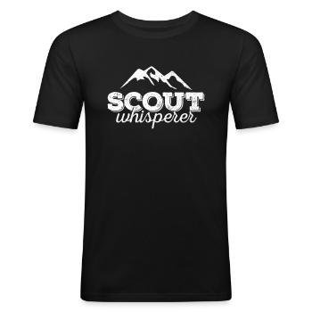 Cub Scouting Design Für Einen Pfadfinderführer - T-shirt près du corps Homme - noir - Devant - Nik (191cm)