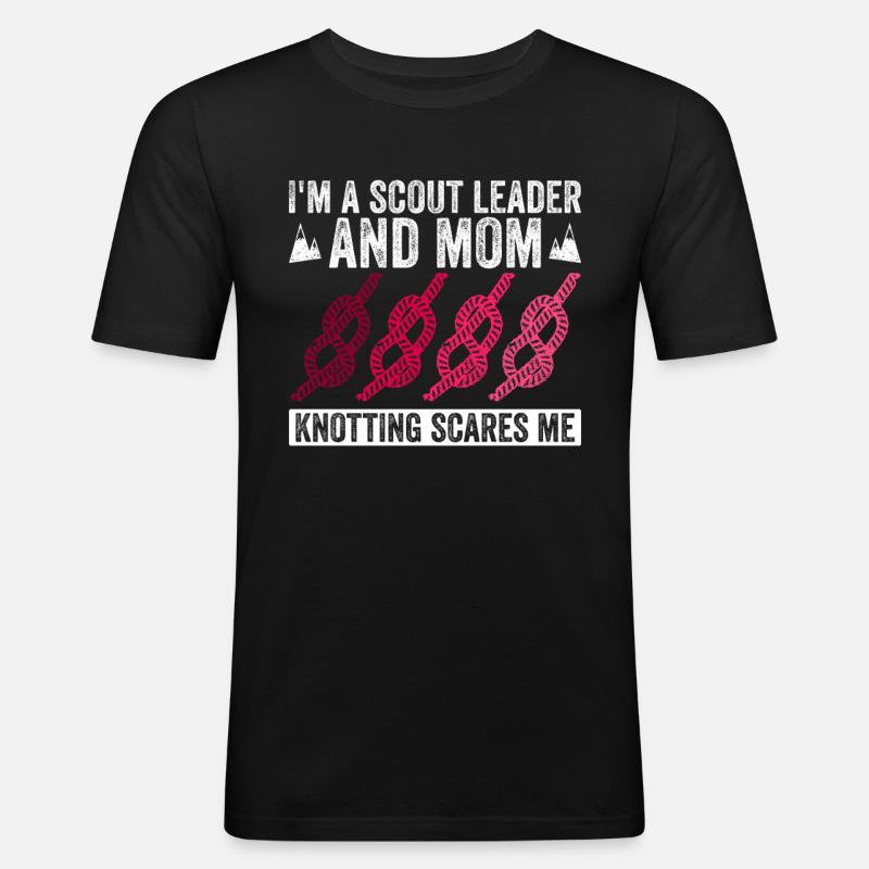 Pfadfindermutter-design Für Eine - Männer Slim Fit T-Shirt - Schwarz