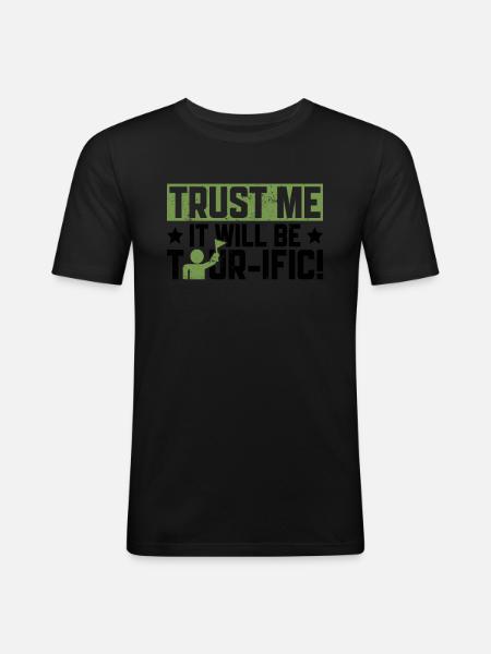 Reiseberater-design Für Einen Stadtführer - T-shirt près du corps Homme - noir