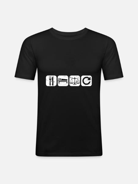 Attorney Judge Law Law - Men's Slim Fit T-Shirt - black