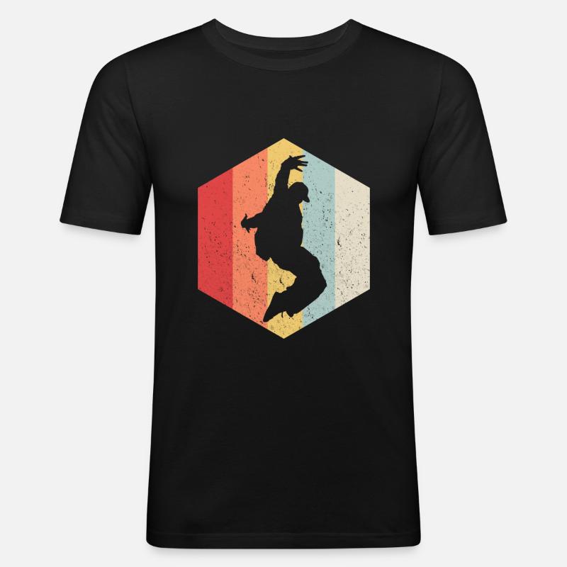 Tanzen Breakdance - Männer Slim Fit T-Shirt - Schwarz