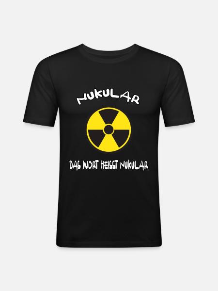 Nukular, Homer S., - Männer Slim Fit T-Shirt - Schwarz