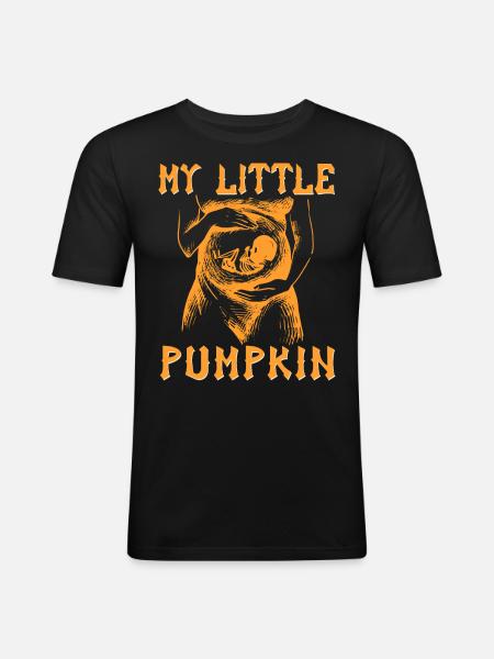My Little Pumpkin - Men's Slim Fit T-Shirt - black