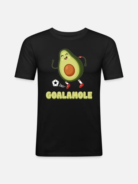 Avocado Goalamole - Men's Slim Fit T-Shirt - black