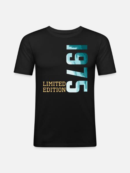 1975 Édition limitée - T-shirt près du corps Homme - noir
