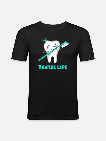 Dental Life - Men's Slim Fit T-Shirt - black