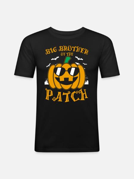 Big Brother Of the Patch - Men's Slim Fit T-Shirt - black