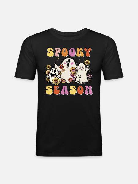 Spooky Season - Men's Slim Fit T-Shirt - black