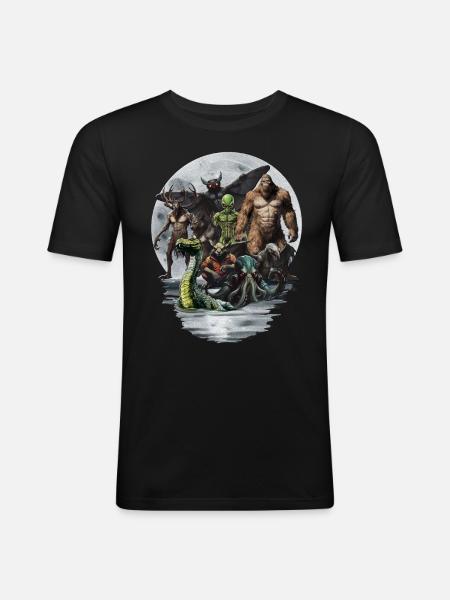 Cryptid Group - Men's Slim Fit T-Shirt - black