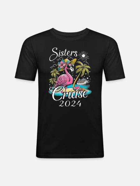 Sisters Cruise 2024 - Men's Slim Fit T-Shirt - black