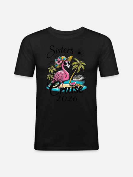 Sisters Cruise 2026 - Men's Slim Fit T-Shirt - black