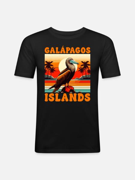 Galapagos Islands - Men's Slim Fit T-Shirt - black