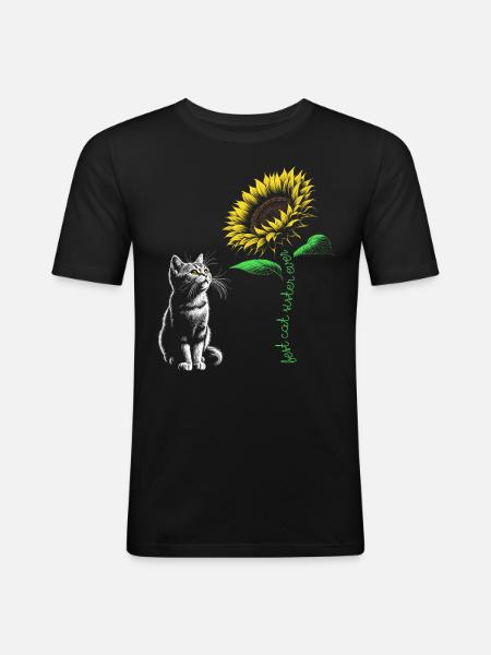 Best Cat Sister Ever - Men's Slim Fit T-Shirt - black