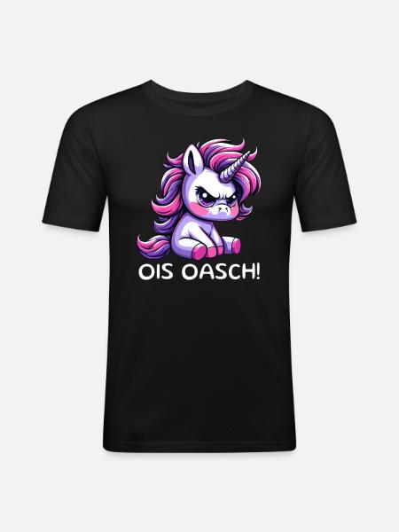 Ois Oasch - Men's Slim Fit T-Shirt - black