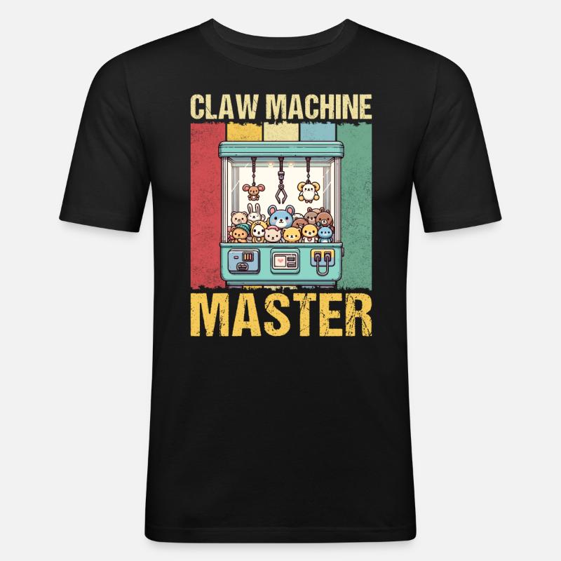 Claw Machine Master - Men's Slim Fit T-Shirt - black