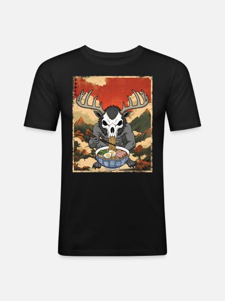 Wendigo Ramen - Men's Slim Fit T-Shirt - black
