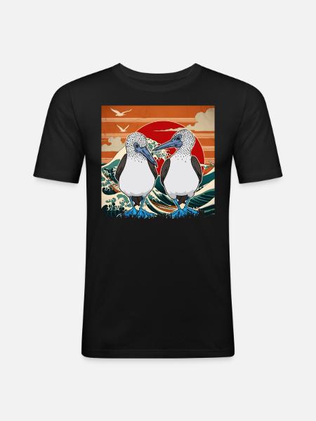 Seabirds Blue-footed Booby - Men's Slim Fit T-Shirt - black