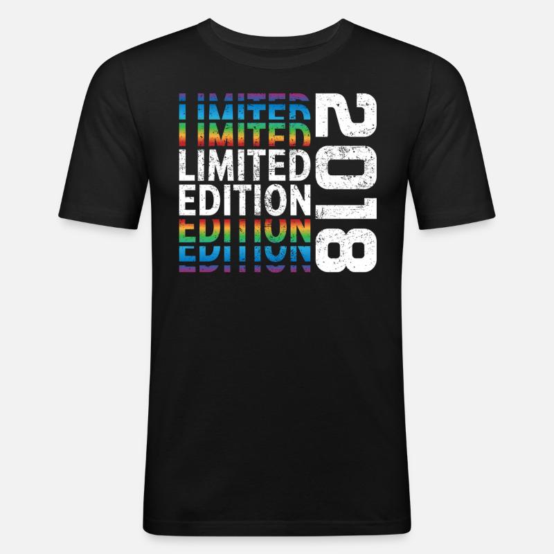 Edition Limitée 2018 - T-shirt près du corps Homme - noir
