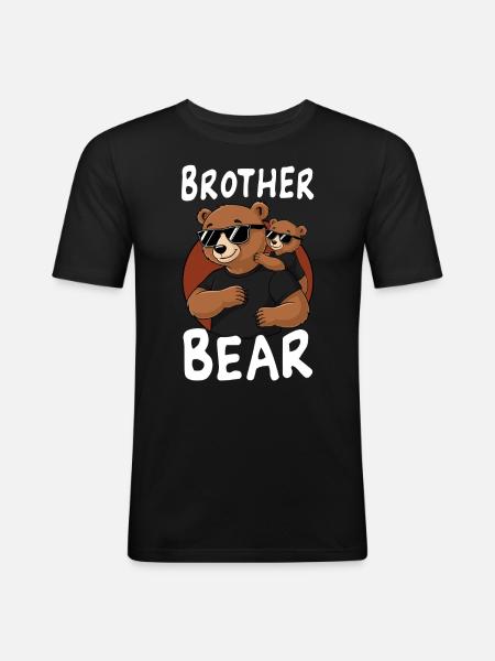 Brother Bear - Men's Slim Fit T-Shirt - black
