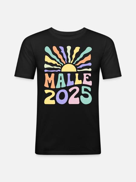 Malle 2025 - Men's Slim Fit T-Shirt - black