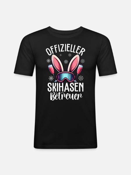 Official Ski Bunny Supervisor - Men's Slim Fit T-Shirt - black