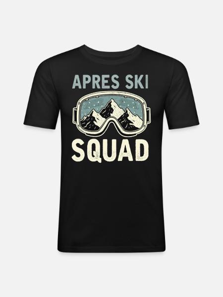 Après Ski Squad - Men's Slim Fit T-Shirt - black