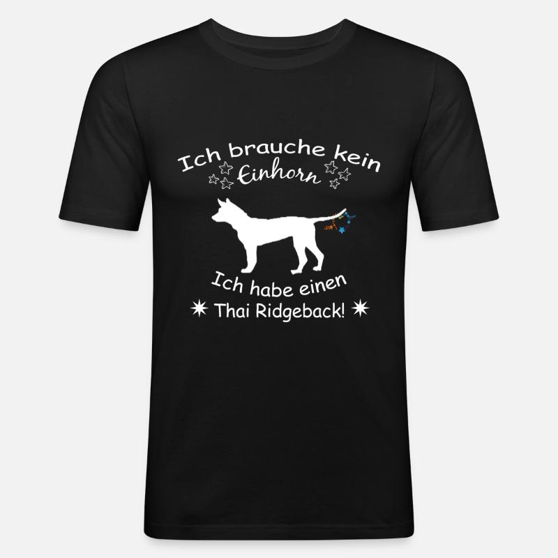 Thai Ridgeback -Thai Ridgeback - Männer Slim Fit T-Shirt - Schwarz