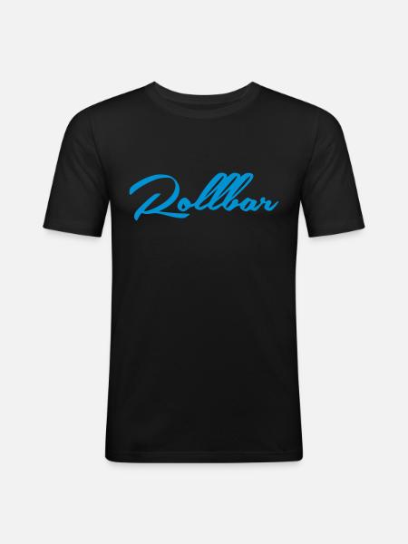 Rollbar - Männer Slim Fit T-Shirt - Schwarz