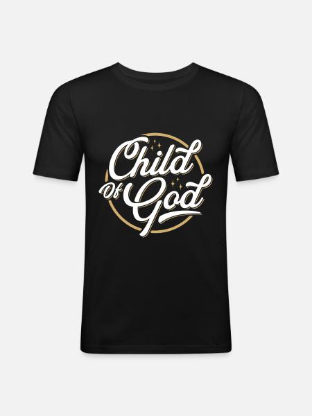 Child of God - Men's Slim Fit T-Shirt - black